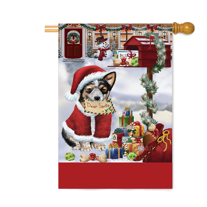 Personalized Happy Holidays Mailbox Australian Cattle Dog Christmas Custom House Flag FLG-DOTD-A59942