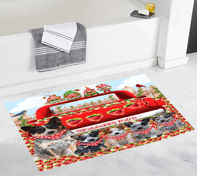 Australian Cattle Personalized Bath Mat, Explore a Variety of Custom Designs, Anti-Slip Bathroom Rug Mats, Pet and Dog Lovers Gift