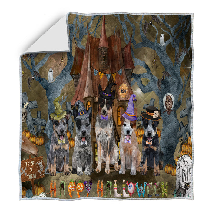 Australian Dogtle Bedspread Quilt, Bedding Coverlet Quilted, Explore a Variety of Designs, Personalized, Custom, Dog Gift for Pet Lovers
