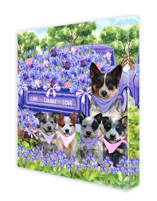 Australian Cattle Dogs Canvas: Explore a Variety of Designs, Digital Art Wall Painting, Personalized, Custom, Ready to Hang Room Decoration, Gift for Pet Lovers