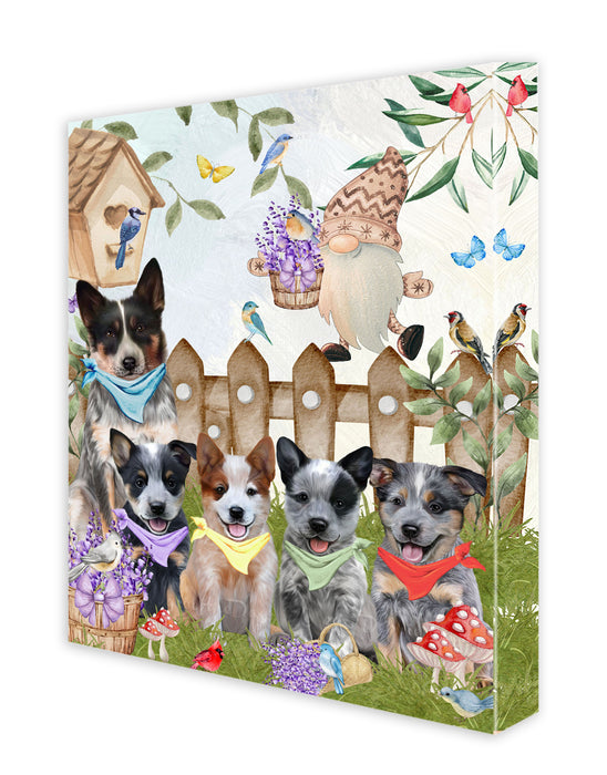 Australian Cattle Dogs Wall Art Canvas, Explore a Variety of Designs, Custom Digital Painting, Personalized, Ready to Hang Room Decor, Pet Gift for Cat Lovers