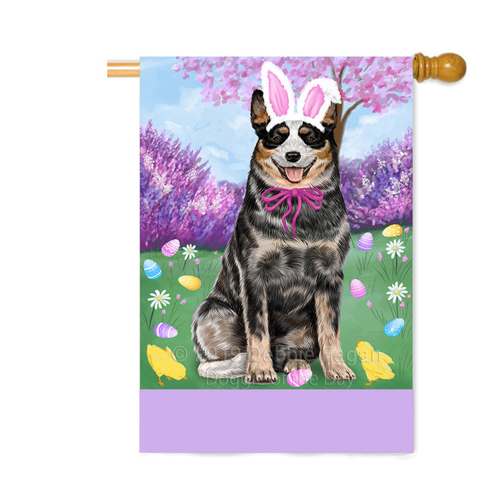 Personalized Easter Holiday Australian Cattle Dog Custom House Flag FLG-DOTD-A58779