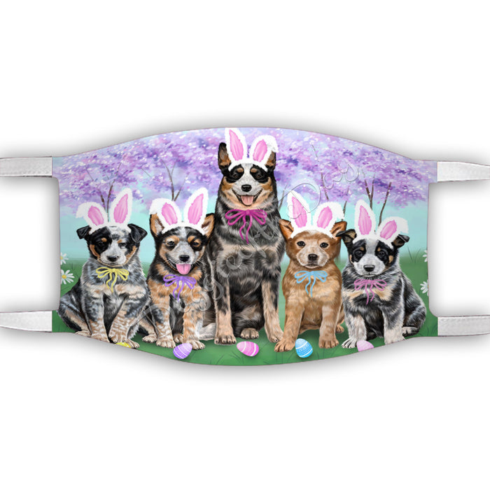 Easter Holiday Australian Cattle Dogs Face Mask FM49569