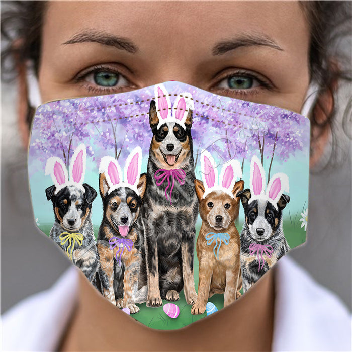 Easter Holiday Australian Cattle Dogs Face Mask FM49569