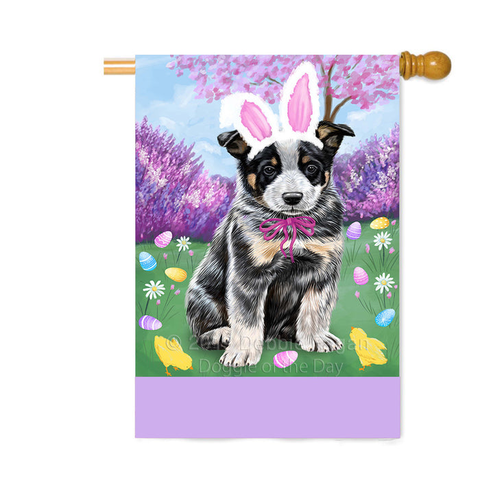 Personalized Easter Holiday Australian Cattle Dog Custom House Flag FLG-DOTD-A58781
