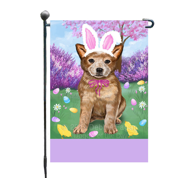 Personalized Easter Holiday Australian Cattle Dog Custom Garden Flags GFLG-DOTD-A58726