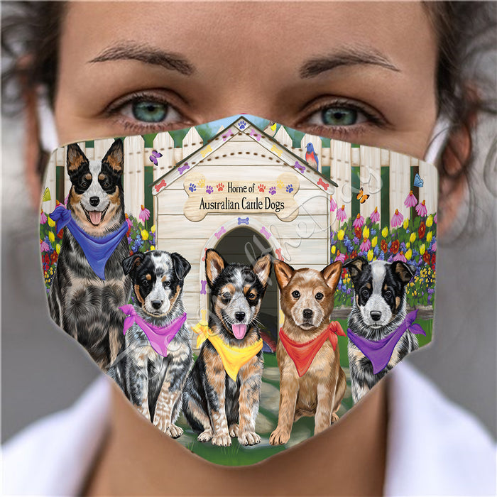 Spring Dog House Australian Cattle Dogs Face Mask FM48764