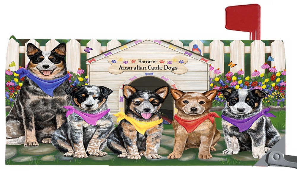 Spring Dog House Australian Cattle Dogs Magnetic Mailbox Cover MBC48611