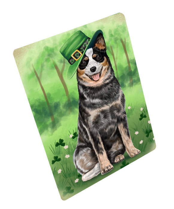 St. Patrick's Day Australian Cattle Dog Cutting Board - For Kitchen - Scratch & Stain Resistant - Designed To Stay In Place - Easy To Clean By Hand - Perfect for Chopping Meats, Vegetables, CA84074