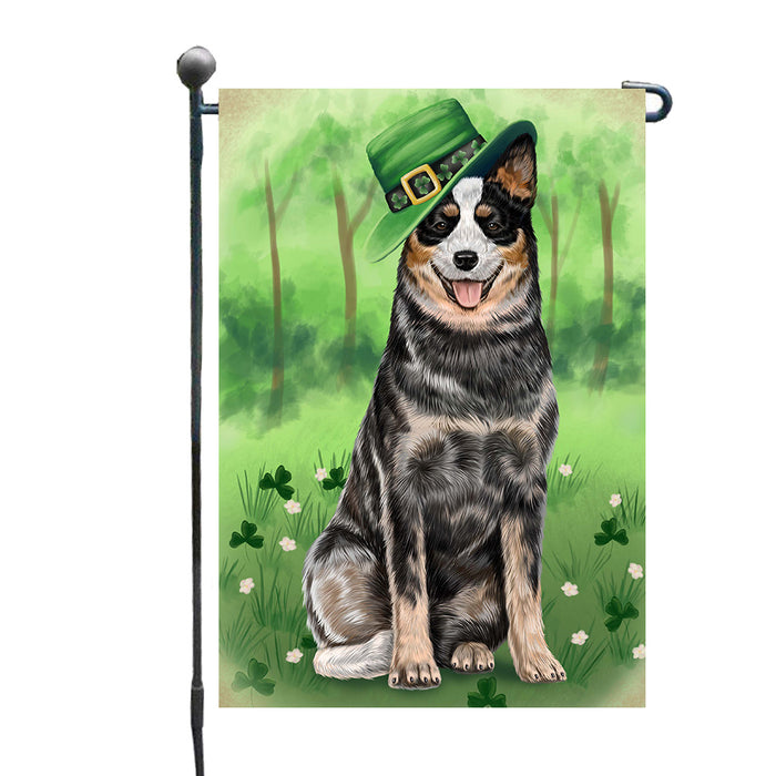 St. Patrick's Day Australian Cattle Dog Garden Flags Outdoor Decor for Homes and Gardens Double Sided Garden Yard Spring Decorative Vertical Home Flags Garden Porch Lawn Flag for Decorations GFLG68552