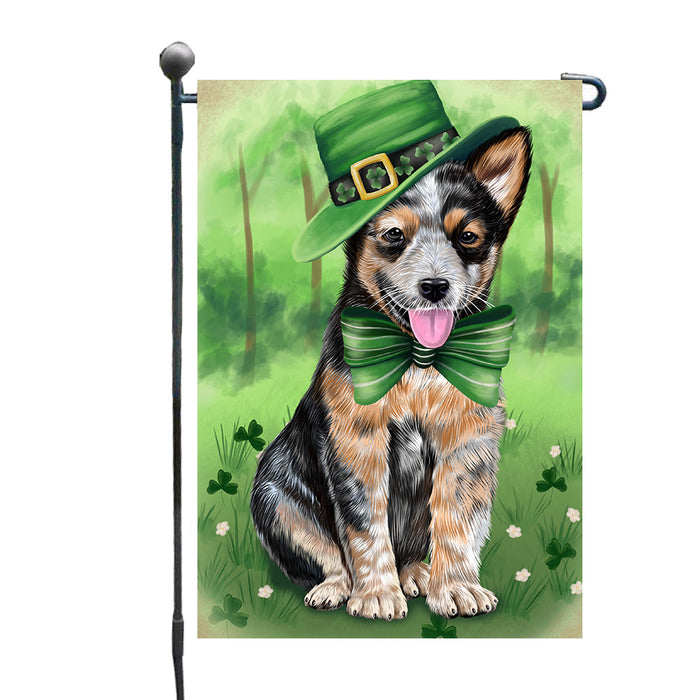 St. Patrick's Day Australian Cattle Dog Garden Flags Outdoor Decor for Homes and Gardens Double Sided Garden Yard Spring Decorative Vertical Home Flags Garden Porch Lawn Flag for Decorations GFLG68554