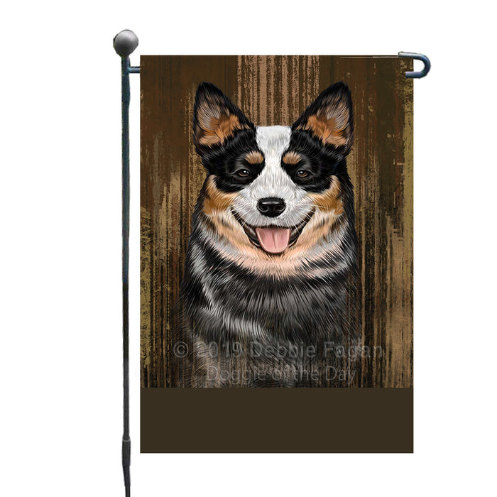 Personalized Rustic Australian Cattle Dog Custom Garden Flag GFLG63405