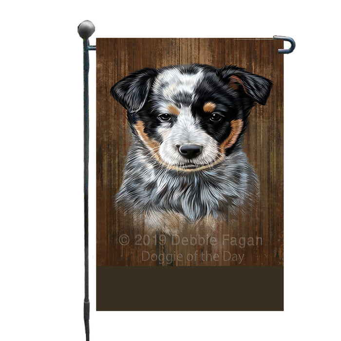 Personalized Rustic Australian Cattle Dog Custom Garden Flag GFLG63407