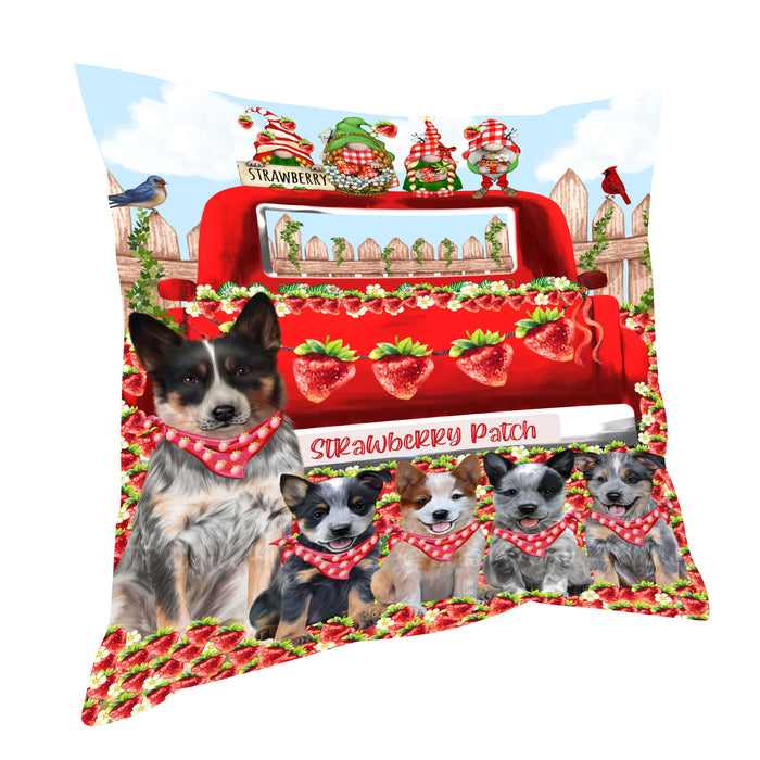 Australian Cattle Pillow: Explore a Variety of Designs, Custom, Personalized, Pet Cushion for Sofa Couch Bed, Halloween Gift for Dog Lovers