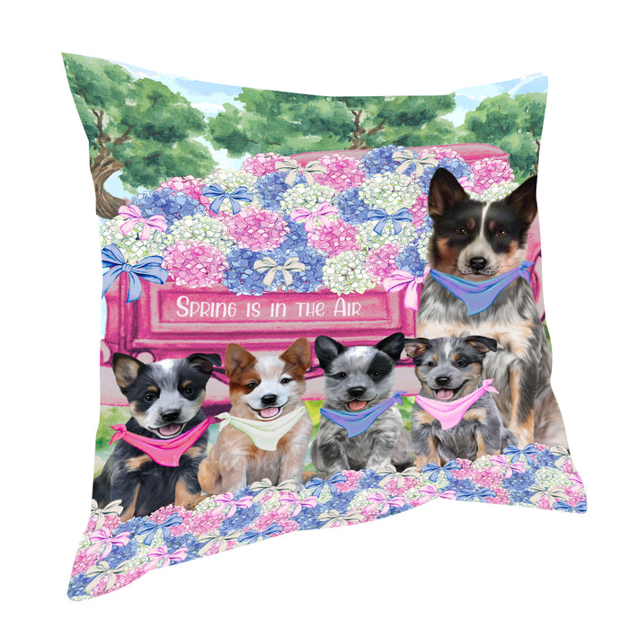 Australian Cattle Pillow, Cushion Throw Pillows for Sofa Couch Bed, Explore a Variety of Designs, Custom, Personalized, Dog and Pet Lovers Gift