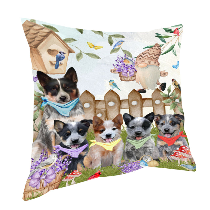 Australian Cattle Pillow, Explore a Variety of Personalized Designs, Custom, Throw Pillows Cushion for Sofa Couch Bed, Dog Gift for Pet Lovers