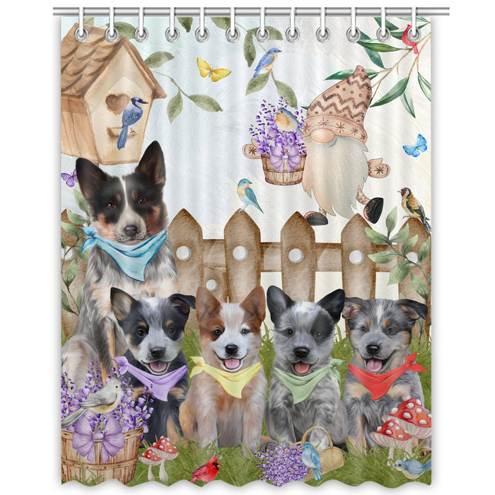 Australian Cattle Shower Curtain, Explore a Variety of Personalized Designs, Custom, Waterproof Bathtub Curtains with Hooks for Bathroom, Dog Gift for Pet Lovers