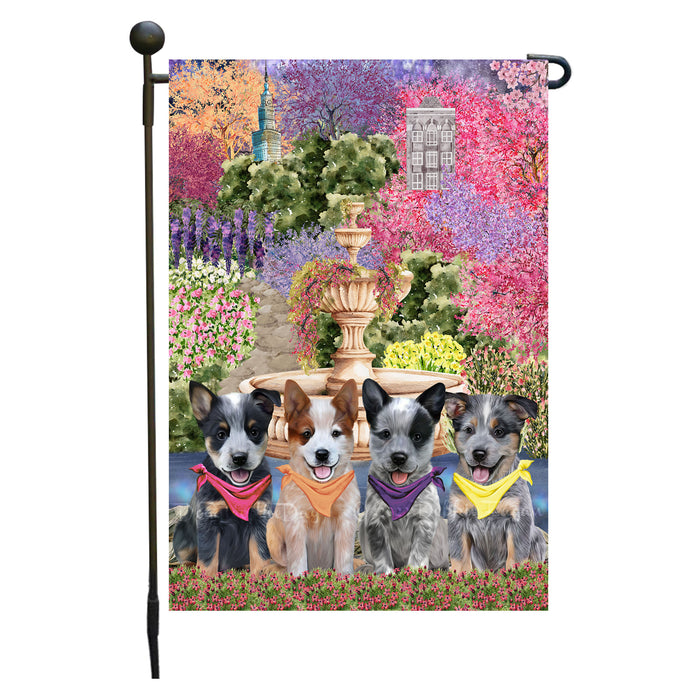 Australian Cattle Dogs Garden Flag: Explore a Variety of Designs, Weather Resistant, Double-Sided, Custom, Personalized, Outside Garden Yard Decor, Flags for Dog and Pet Lovers