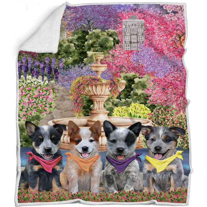Australian Cattle Blanket: Explore a Variety of Personalized Designs, Bed Cozy Sherpa, Fleece and Woven, Custom Dog Gift for Pet Lovers