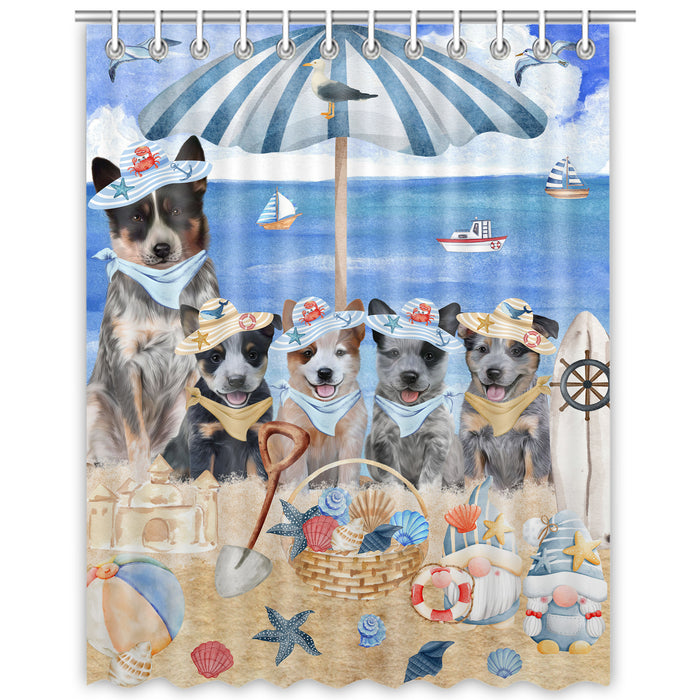 Australian Cattle Shower Curtain: Explore a Variety of Designs, Halloween Bathtub Curtains for Bathroom with Hooks, Personalized, Custom, Gift for Pet and Dog Lovers