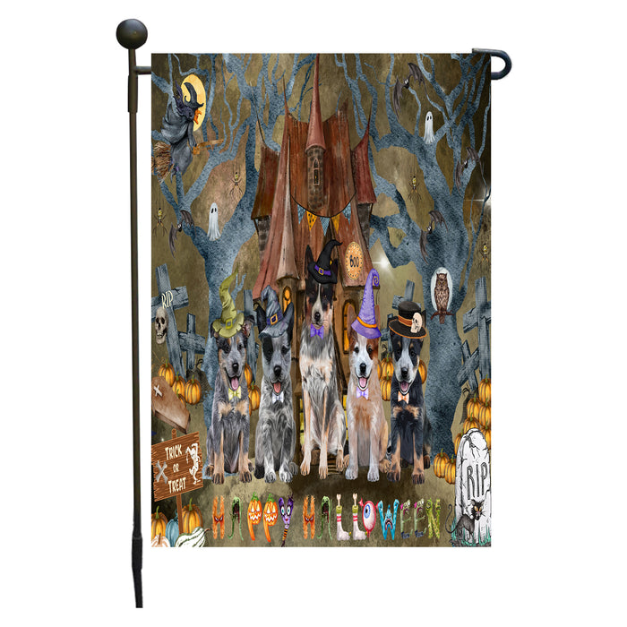 Australian Cattle Dogs Garden Flag: Explore a Variety of Designs, Personalized, Custom, Weather Resistant, Double-Sided, Outdoor Garden Halloween Yard Decor for Dog and Pet Lovers