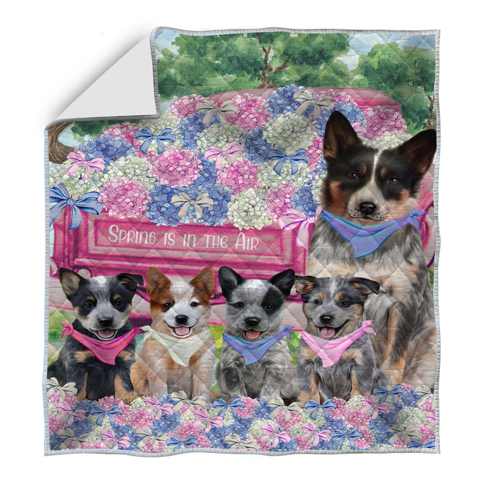 Australian Dogtle Quilt: Explore a Variety of Custom Designs, Personalized, Bedding Coverlet Quilted, Gift for Dog and Pet Lovers