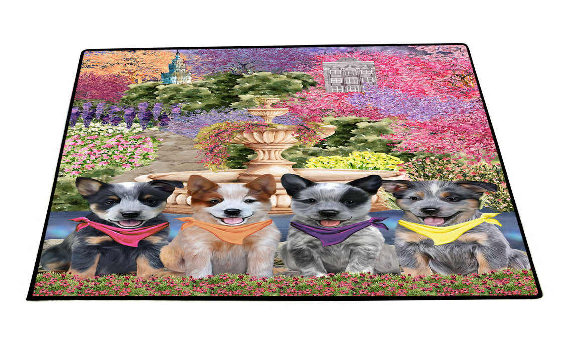 Australian Cattle Floor Mat: Explore a Variety of Designs, Custom, Personalized, Anti-Slip Door Mats for Indoor and Outdoor, Gift for Dog and Pet Lovers