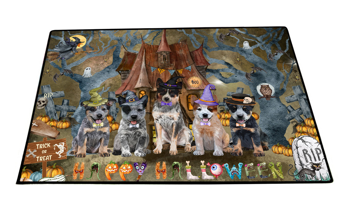 Australian Cattle Floor Mats: Explore a Variety of Designs, Personalized, Custom, Halloween Anti-Slip Doormat for Indoor and Outdoor, Dog Gift for Pet Lovers
