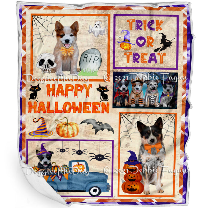 Happy Halloween Trick or Treat Australian Cattle Dog Blanket BLNKT143710