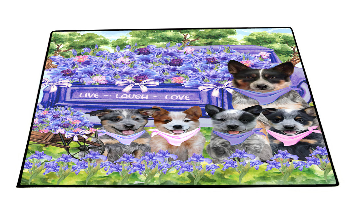 Australian Cattle Floor Mat: Explore a Variety of Designs, Custom, Personalized, Anti-Slip Door Mats for Indoor and Outdoor, Gift for Dog and Pet Lovers