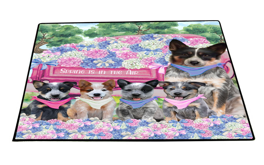 Australian Cattle Floor Mat: Explore a Variety of Designs, Custom, Personalized, Anti-Slip Door Mats for Indoor and Outdoor, Gift for Dog and Pet Lovers