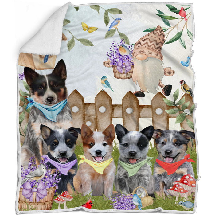 Australian Cattle Bed Blanket, Explore a Variety of Designs, Custom, Soft and Cozy, Personalized, Throw Woven, Fleece and Sherpa, Gift for Pet and Dog Lovers