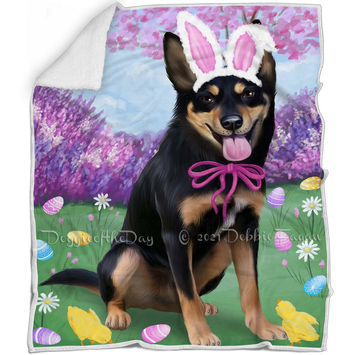 Australian Kelpie Dog Easter Holiday Blanket BLNKT59853