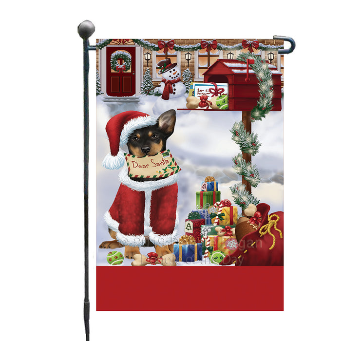 Personalized Happy Holidays Mailbox Australian Kelpie Dog Christmas Custom Garden Flags GFLG-DOTD-A59887