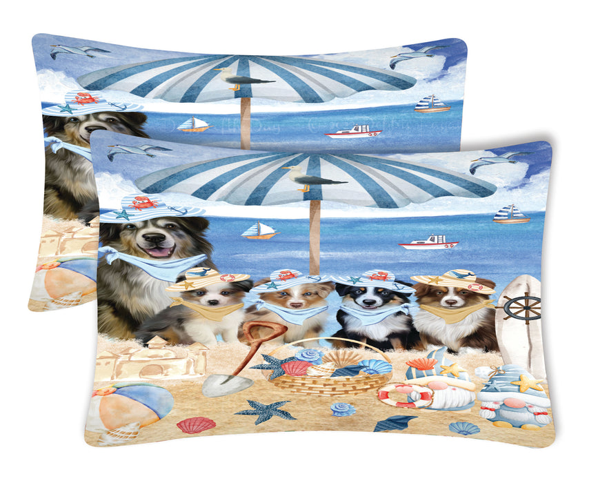 Australian Shepherd Pillow Case: Explore a Variety of Designs, Custom, Standard Pillowcases Set of 2, Personalized, Halloween Gift for Pet and Dog Lovers