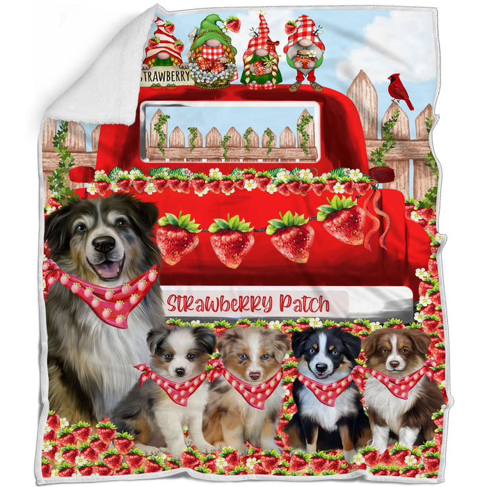 Australian Shepherd Blanket: Explore a Variety of Designs, Cozy Sherpa, Fleece and Woven, Custom, Personalized, Gift for Dog and Pet Lovers
