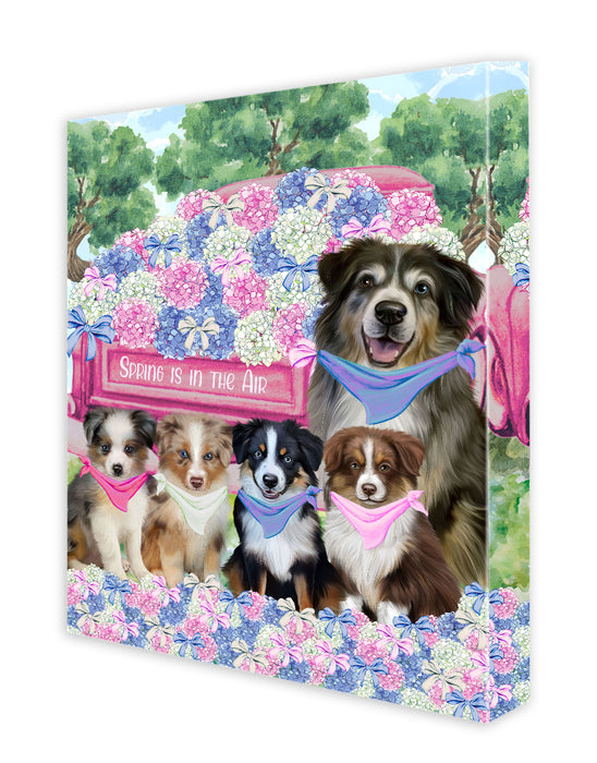 Australian Shepherd Canvas: Explore a Variety of Designs, Custom, Personalized, Digital Art Wall Painting, Ready to Hang Room Decor, Gift for Dog and Pet Lovers