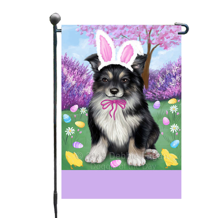 Personalized Easter Holiday Australian Shepherd Dog Custom Garden Flags GFLG-DOTD-A58733