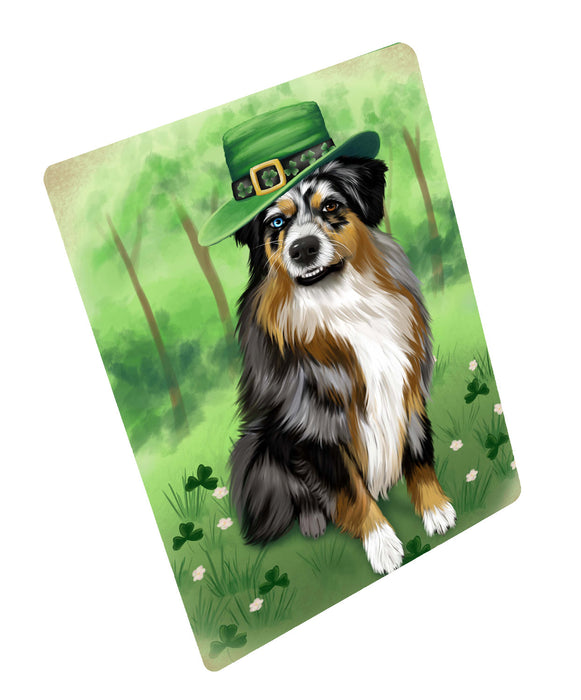 St. Patrick's Day Australian Shepherd Dog Cutting Board - For Kitchen - Scratch & Stain Resistant - Designed To Stay In Place - Easy To Clean By Hand - Perfect for Chopping Meats, Vegetables, CA84080