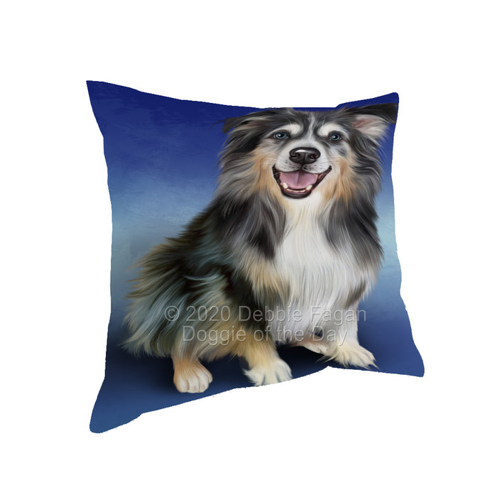 Australian Shepherd Dog Pillow with Top Quality High-Resolution Images - Ultra Soft Pet Pillows for Sleeping - Reversible & Comfort - Ideal Gift for Dog Lover - Cushion for Sofa Couch Bed - 100% Polyester, PILA93973