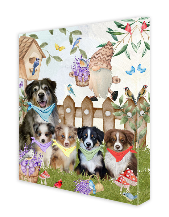 Australian Shepherd Canvas: Explore a Variety of Designs, Digital Art Wall Painting, Personalized, Custom, Ready to Hang Room Decoration, Gift for Pet & Dog Lovers