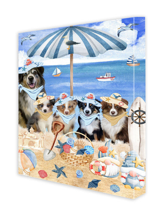 Australian Shepherd Canvas: Explore a Variety of Custom Designs, Personalized, Digital Art Wall Painting, Ready to Hang Room Decor, Gift for Pet & Dog Lovers