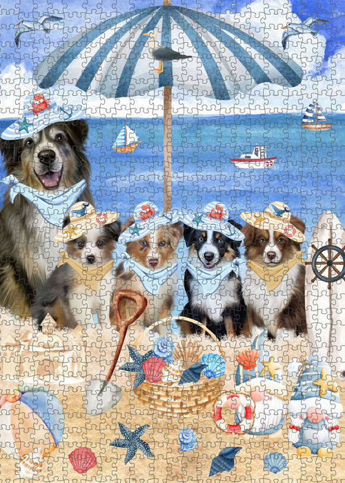Australian Shepherd Jigsaw Puzzle: Interlocking Puzzles Games for Adult, Explore a Variety of Custom Designs, Personalized, Pet and Dog Lovers Gift