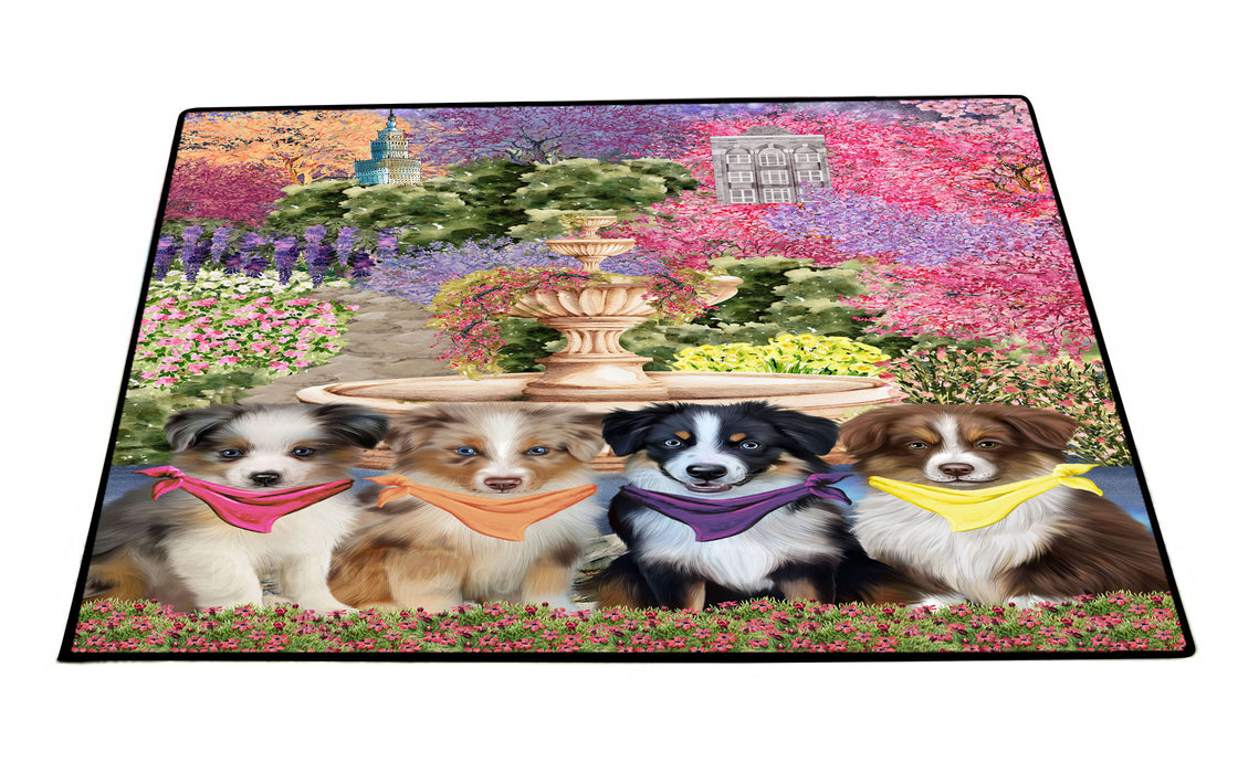 Australian Shepherd Floor Mat, Non-Slip Door Mats for Indoor and Outdoor, Custom, Explore a Variety of Personalized Designs, Dog Gift for Pet Lovers