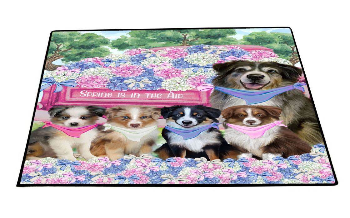 Australian Shepherd Floor Mats: Explore a Variety of Designs, Personalized, Custom, Halloween Anti-Slip Doormat for Indoor and Outdoor, Dog Gift for Pet Lovers