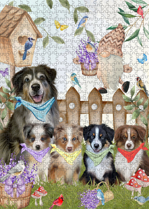 Australian Shepherd Jigsaw Puzzle: Explore a Variety of Designs, Interlocking Puzzles Games for Adult, Custom, Personalized, Gift for Dog and Pet Lovers