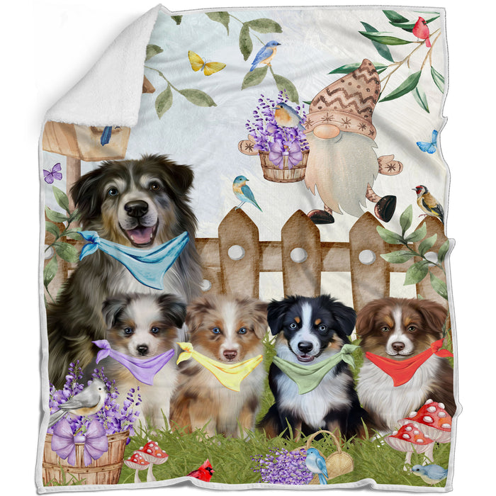 Australian Shepherd Blanket: Explore a Variety of Designs, Personalized, Custom Bed Blankets, Cozy Sherpa, Fleece and Woven, Dog Gift for Pet Lovers