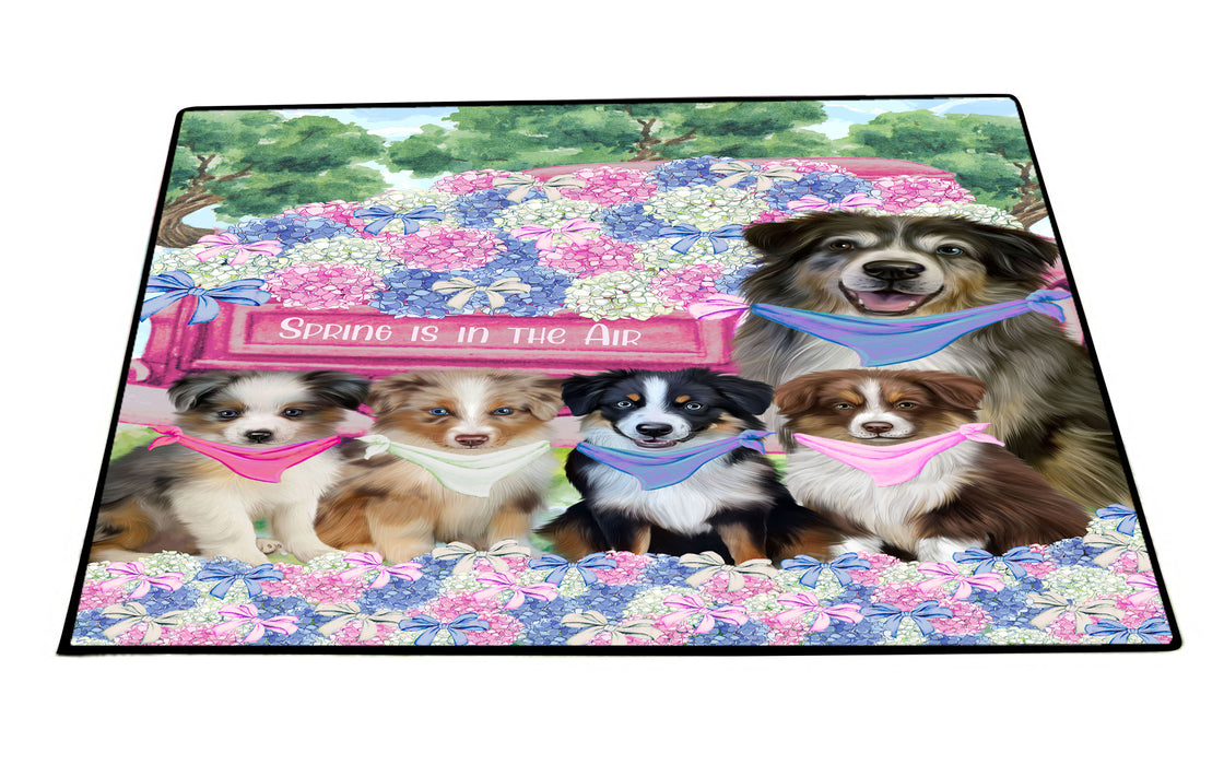 Australian Shepherd Floor Mat: Explore a Variety of Designs, Anti-Slip Doormat for Indoor and Outdoor Welcome Mats, Personalized, Custom, Pet and Dog Lovers Gift