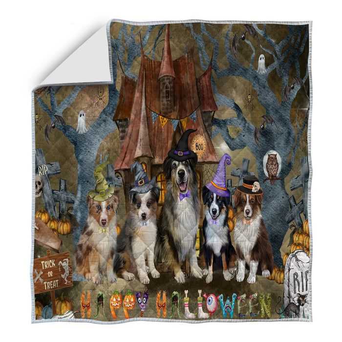 Australian Shepherd Quilt: Explore a Variety of Custom Designs, Personalized, Bedding Coverlet Quilted, Gift for Dog and Pet Lovers