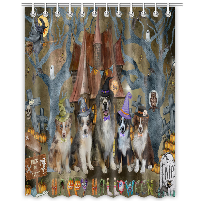 Australian Shepherd Shower Curtain: Explore a Variety of Designs, Custom, Personalized, Waterproof Bathtub Curtains for Bathroom with Hooks, Gift for Dog and Pet Lovers